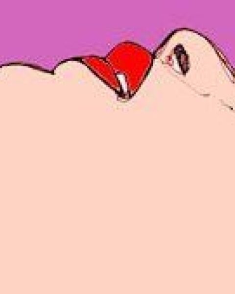 womans face, laid back with eyes closed